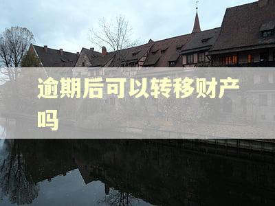 逾期后可以转移财产吗