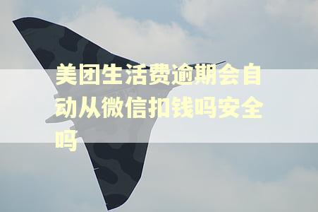 美团生活费逾期会自动从微信扣钱吗安全吗