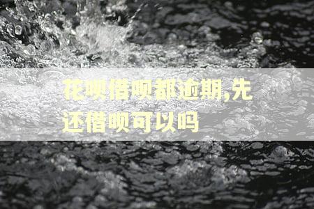 花呗借呗都逾期,先还借呗可以吗