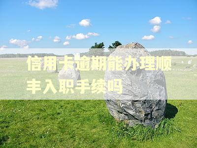 信用卡逾期能办理顺丰入职手续吗