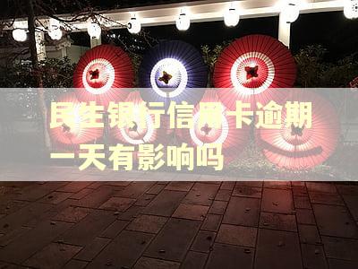 民生银行信用卡逾期一天有影响吗