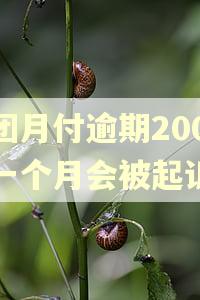 美团月付逾期200多一个月会被起诉吗 美团月付逾期200多一个月会被起诉吗