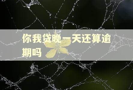 你我贷晚一天还算逾期吗 你我贷晚一天还算逾期吗