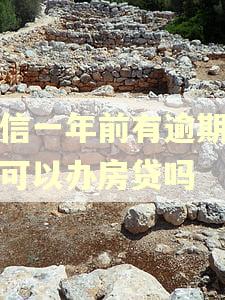 征信一年前有逾期记录可以办房贷吗