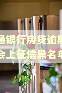 交通银行房贷逾期一天会上征信黑名单吗