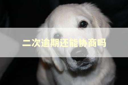 二次逾期还能协商吗