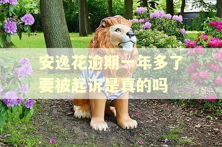 安逸花逾期一年多了要被起诉是真的吗