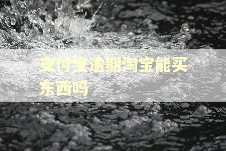 支付宝逾期淘宝能买东西吗 支付宝逾期淘宝能买东西吗