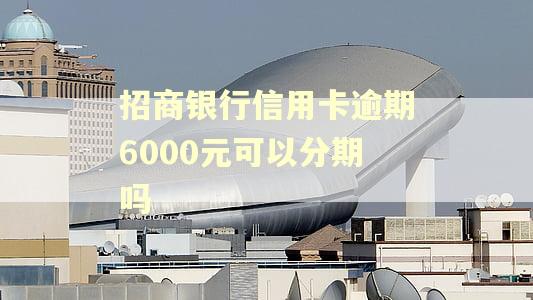 招商银行信用卡逾期6000元可以分期吗