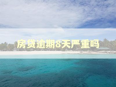 房贷逾期8天严重吗