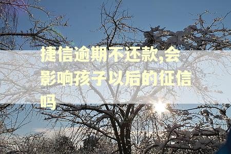 捷信逾期不还款,会影响孩子以后的征信吗