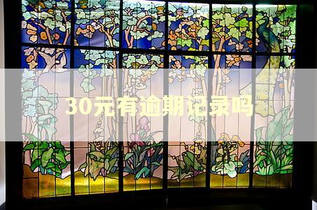 30元有逾期记录吗