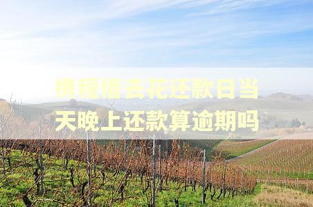 携程借去花还款日当天晚上还款算逾期吗