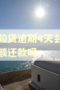 微粒贷逾期4天会让全额还款吗