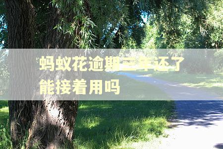 蚂蚁花逾期三年还了能接着用吗