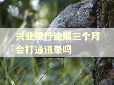 兴业银行逾期三个月会打通讯录吗