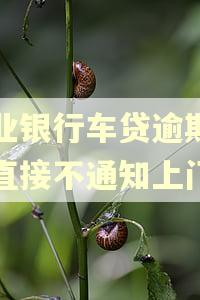 农业银行车贷逾期了会直接不通知上门吗