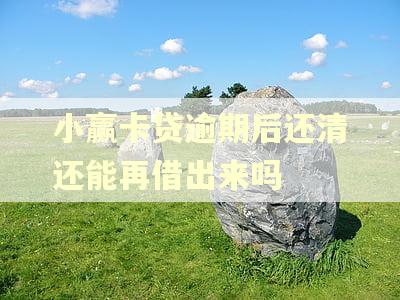 小赢卡贷逾期后还清还能再借出来吗