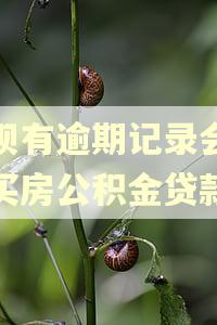 花呗有逾期记录会影响买房公积金贷款吗