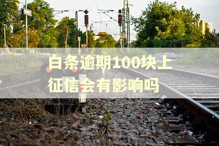 白条逾期100块上征信会有影响吗
