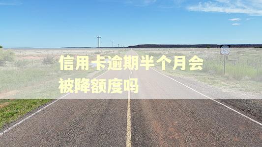 信用卡逾期半个月会被降额度吗