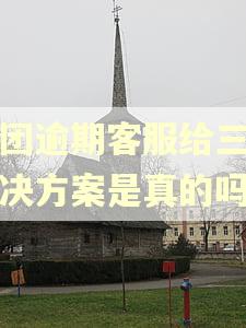 美团逾期客服给三个解决方案是真的吗