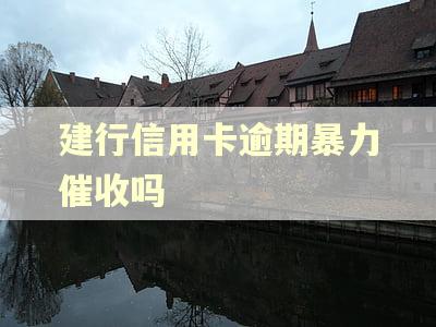建行信用卡逾期暴力催收吗