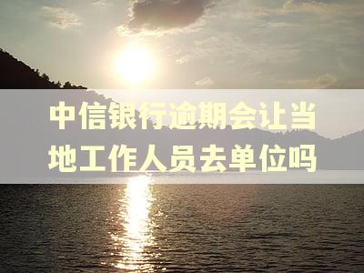 中信银行逾期会让当地工作人员去单位吗