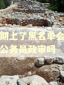 逾期上了黑名单会影响公务员政审吗