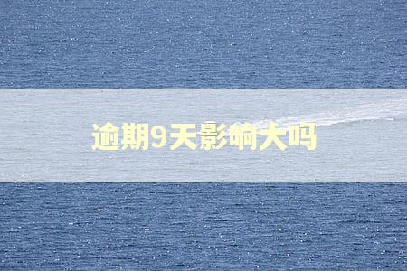 逾期9天影响大吗
