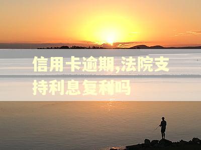 信用卡逾期,法院支持利息复利吗