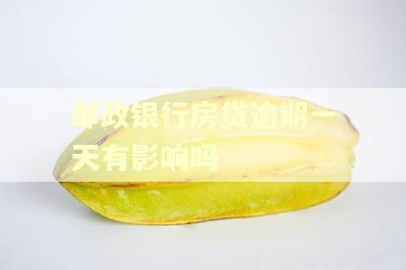 邮政银行房贷逾期一天有影响吗