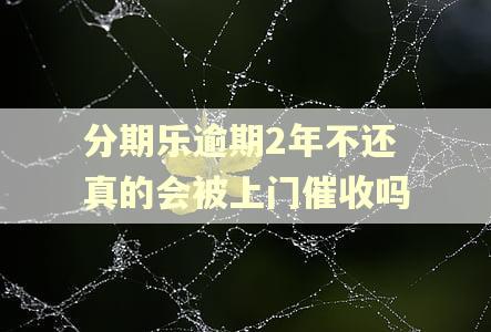 分期乐逾期2年不还真的会被上门催收吗