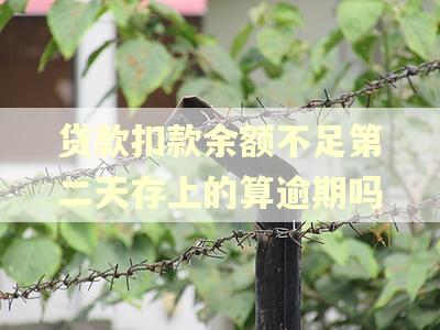 贷款扣款余额不足第二天存上的算逾期吗