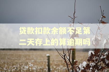 贷款扣款余额不足第二天存上的算逾期吗