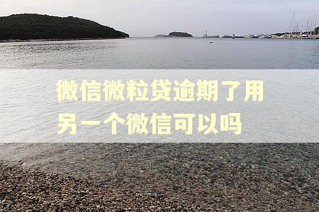 微信微粒贷逾期了用另一个微信可以吗