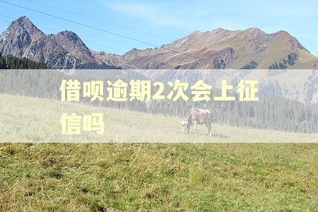 借呗逾期2次会上征信吗