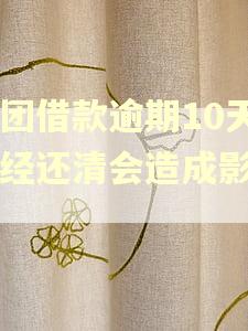 美团借款逾期10天已经还清会造成影响吗