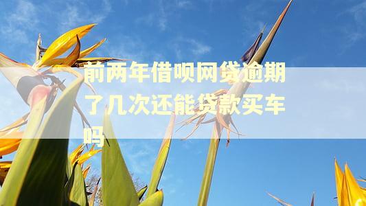 前两年借呗网贷逾期了几次还能贷款买车吗