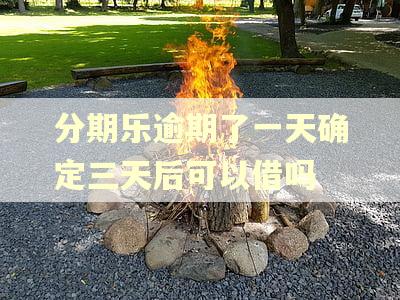 分期乐逾期了一天确定三天后可以借吗