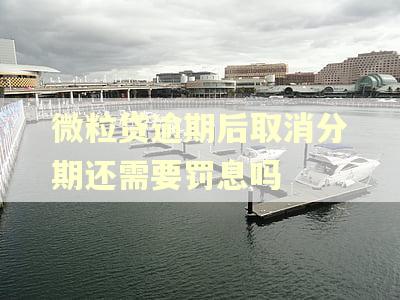 微粒贷逾期后取消分期还需要罚息吗