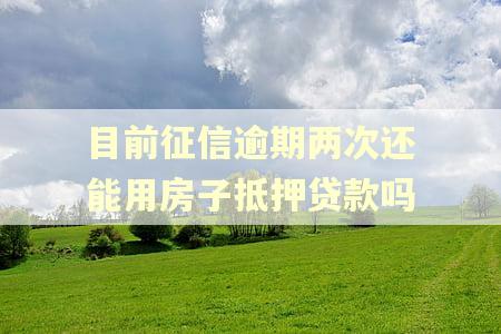 目前征信逾期两次还能用房子抵押贷款吗