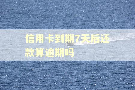信用卡到期7天后还款算逾期吗