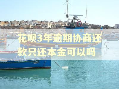 花呗3年逾期协商还款只还本金可以吗 花呗3年逾期协商还款只还本金可以吗