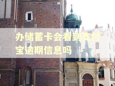 办储蓄卡会看到支付宝逾期信息吗