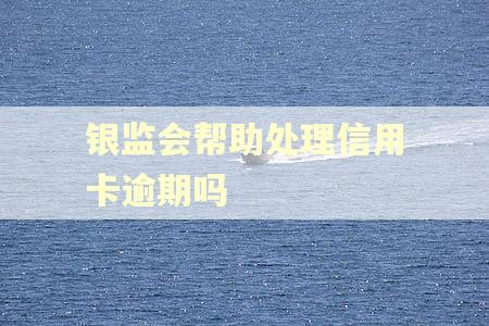 银监会帮助处理信用卡逾期吗
