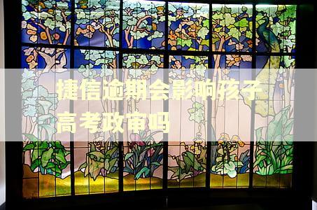 捷信逾期会影响孩子高考政审吗