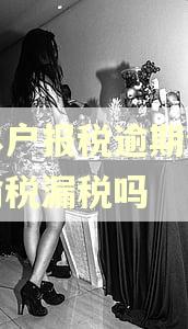 个体户报税逾期会形成偷税漏税吗