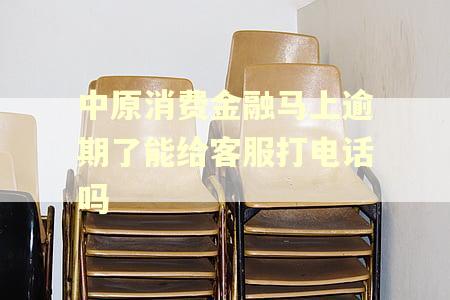 中原消费金融马上逾期了能给客服打电话吗