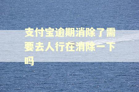 支付宝逾期消除了需要去人行在消除一下吗